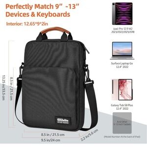 (1895) Soulelite 11.6-13.3In Tablet Sleeve Bag Laptop Bag Black
